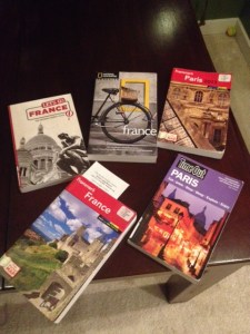 "Discovered" books from the library stacks.